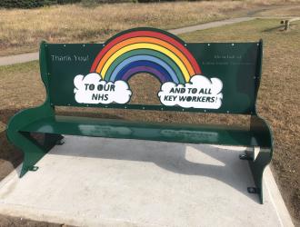Thank You Key Workers Bench Calrton Meadow Park
