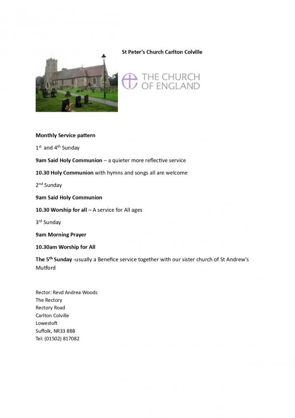 St Peters Church services page 0001